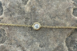 18ct Yellow Gold Single Diamond Bracelet