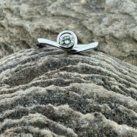 White Gold Diamond Solitaire