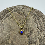 Gold Sapphire Pendant