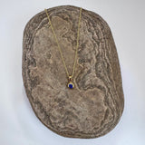 Gold Sapphire Pendant
