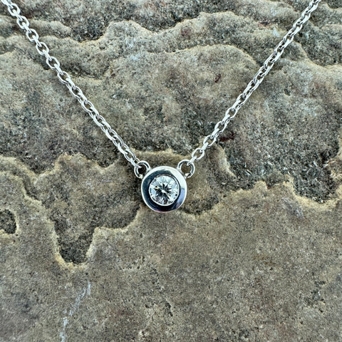 Diamond Solitaire Necklace