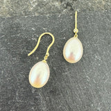 Pearl and Diamond Drop Earrings