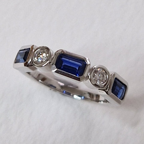 Sapphire and Diamond Ring