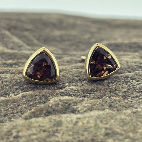 Trillion Colour Change Garnet Studs